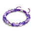 Grape Soda | Shimmer Glass | Macrame Bracelet