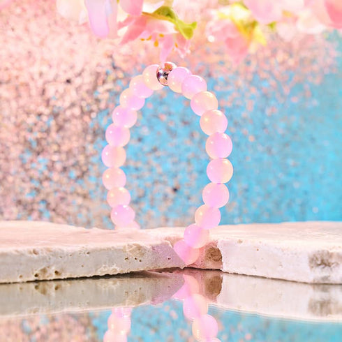 Pétillant Lavande | Bracelet en verre scintillant