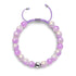 Lavender Fizz | Shimmer Glass | Macrame Bracelet