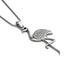 Aruba | Argent sterling .925 | Collier fermoir infini flamant rose cristal