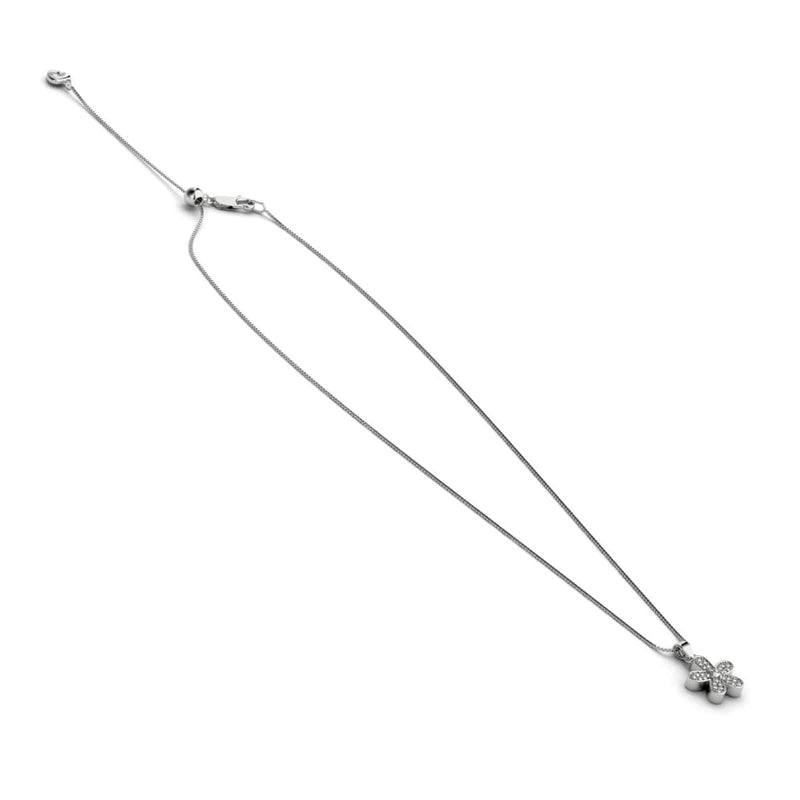 Flower Power | Argent sterling .925 | Collier fermoir infini en cristal