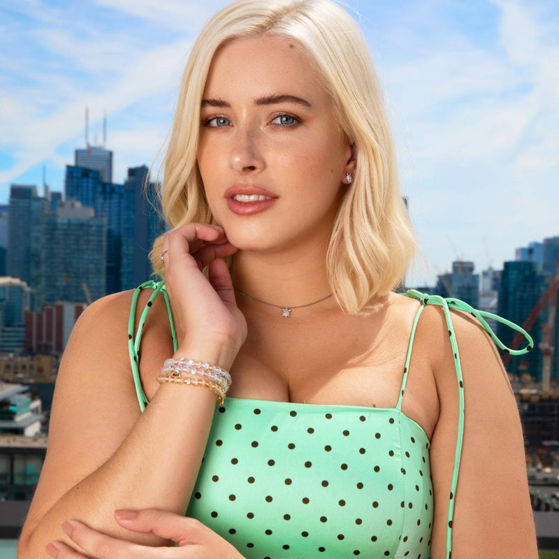 Tortue | Argent sterling .925 | Collier fermoir infini tortue de mer en cristal