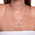 Tortue | Argent sterling .925 | Collier fermoir infini tortue de mer en cristal