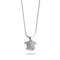 Tortue | Argent sterling .925 | Collier fermoir infini tortue de mer en cristal