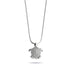Tortue | Argent sterling .925 | Collier fermoir infini tortue de mer en cristal