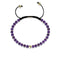 Améthyste | Or Vermeil | Bracelet en macramé avec pierres précieuses Focus
