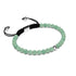 Jade Vert | Argent sterling .925 | Bracelet en macramé avec pierres précieuses Focus