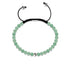 Jade Vert | Argent sterling .925 | Bracelet en macramé avec pierres précieuses Focus