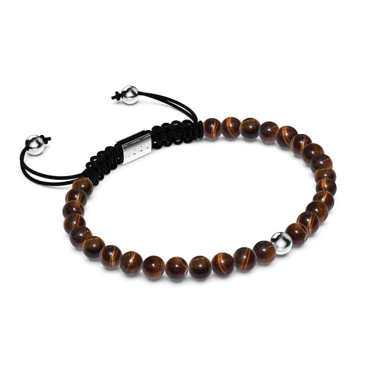 Tigers Eye | .925 Sterling Silver | Focus Gemstone Macrame Bracelet