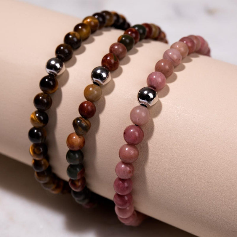 Tigers Eye | .925 Sterling Silver | Focus Gemstone Macrame Bracelet