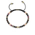 Tourmaline | Or Vermeil | Bracelet en macramé avec pierres précieuses Focus