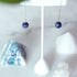 Lapis | Argent sterling .925 | Boucles d'Oreilles Chaîne Drop Threader Gemstone
