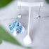 Agate des arbres | Argent sterling .925 | Boucles d'Oreilles Chaîne Drop Threader Gemstone