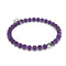 Améthyste | Argent sterling .925 | Bracelet de perles de pierres précieuses de guérison