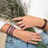 Améthyste | Argent sterling .925 | Bracelet de perles de pierres précieuses de guérison