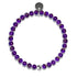 Améthyste | Argent sterling .925 | Bracelet de perles de pierres précieuses de guérison
