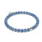 Aventurine bleue | Argent sterling .925 | Bracelet de perles de pierres précieuses de guérison