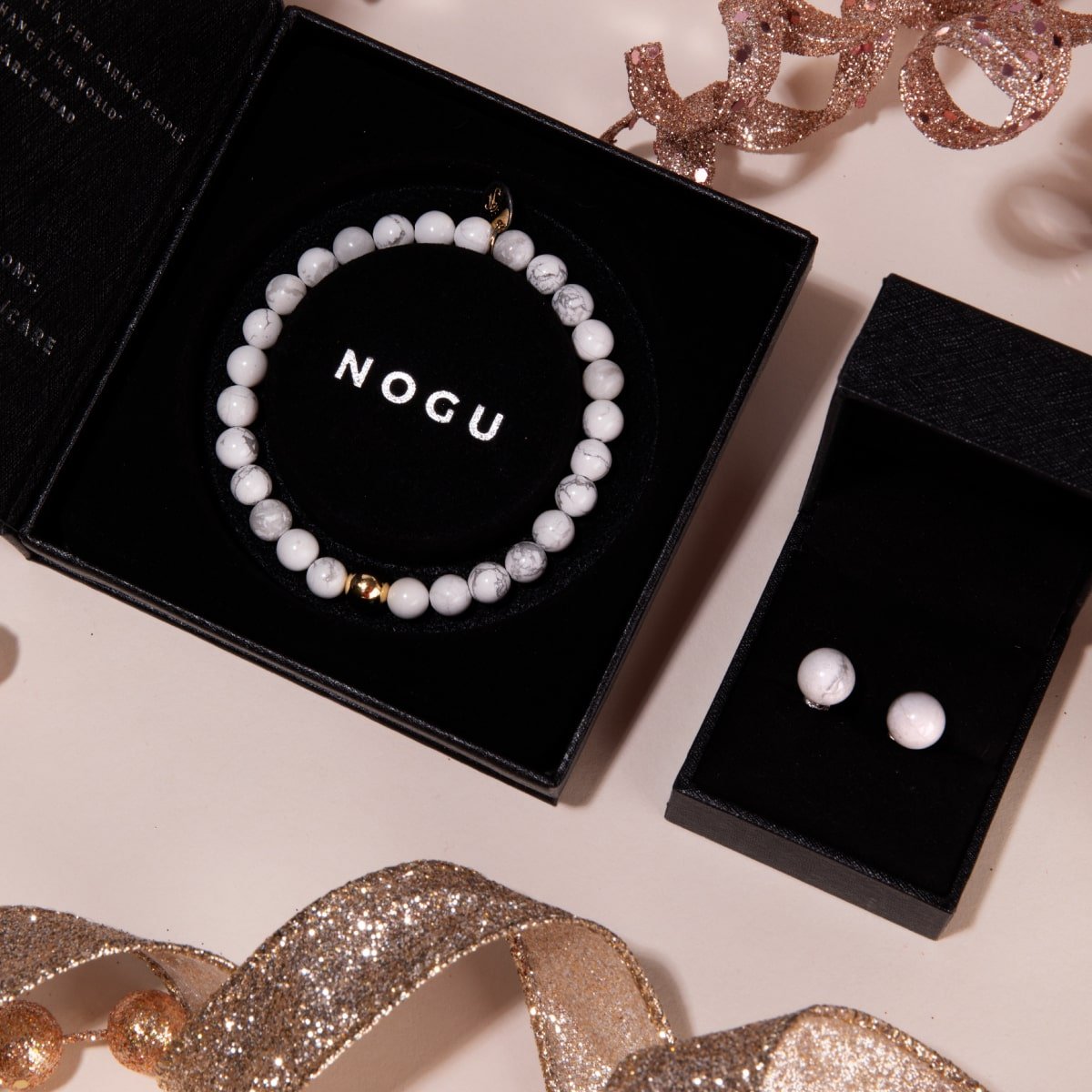 Howlite | .925 Sterling Silver | Healing Gemstone Bead Bracelet