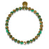 New Green Agate | .925 Sterling Gold Vermeil | Healing Gemstone Bead Bracelet