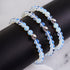 Opal Moonstone | .925 Sterling Silver | Healing Gemstone Bead Bracelet