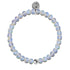 Opal Moonstone | .925 Sterling Silver | Healing Gemstone Bead Bracelet