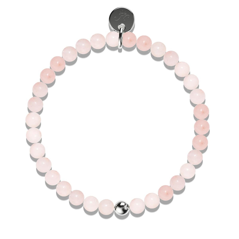 Aventurine rose | Argent sterling .925 | Bracelet de perles de pierres précieuses de guérison