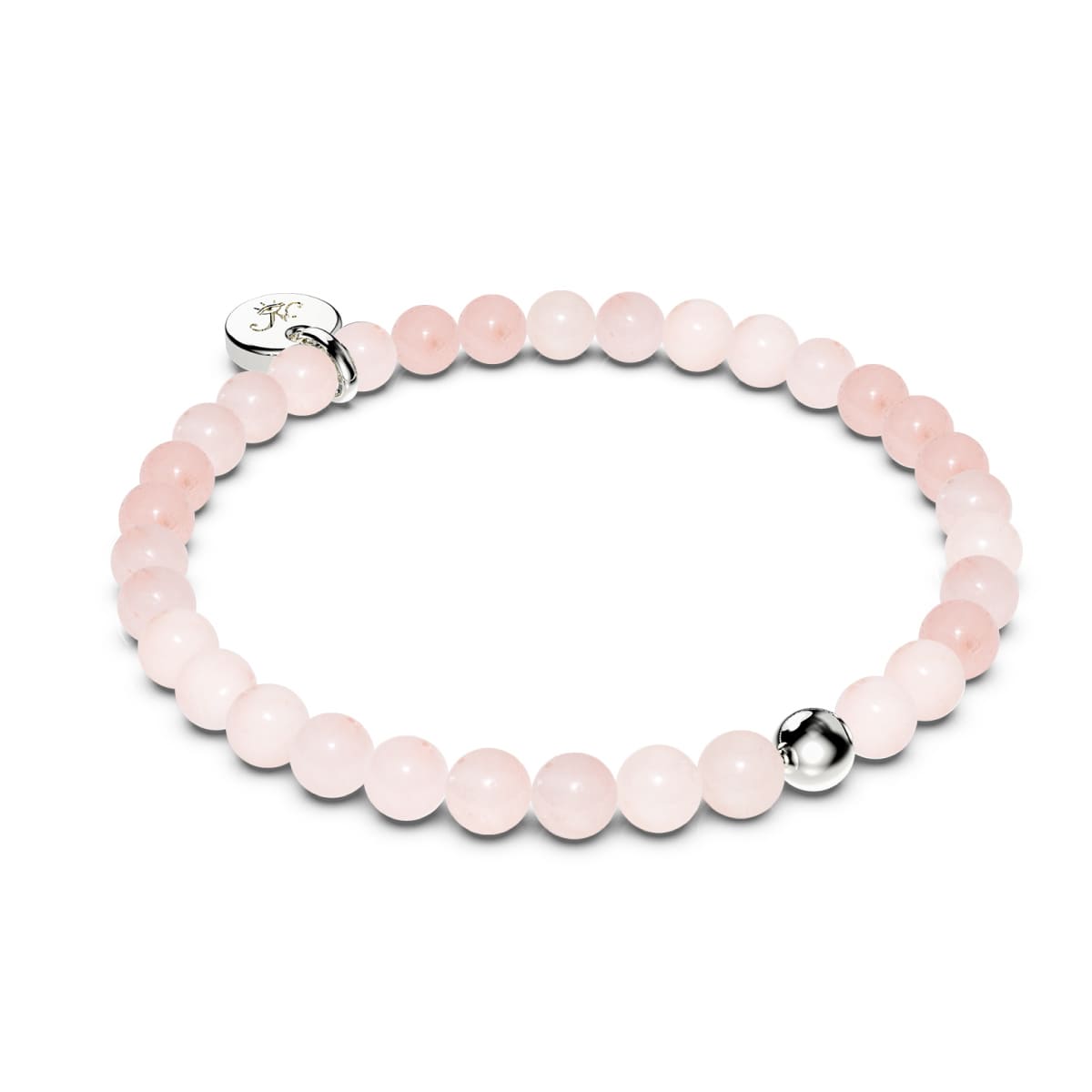Aventurine rose | Argent sterling .925 | Bracelet de perles de pierres précieuses de guérison