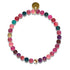 Agate arc-en-ciel | Or Vermeil .925 | Bracelet de perles de pierres précieuses de guérison