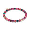 Agate arc-en-ciel | Or Vermeil .925 | Bracelet de perles de pierres précieuses de guérison
