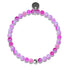 Jade arc-en-ciel | Argent sterling .925 | Bracelet de perles de pierres précieuses de guérison