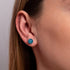 Aigue-marine | Argent sterling .925 | Boucles d'Oreilles Pierres Précieuses