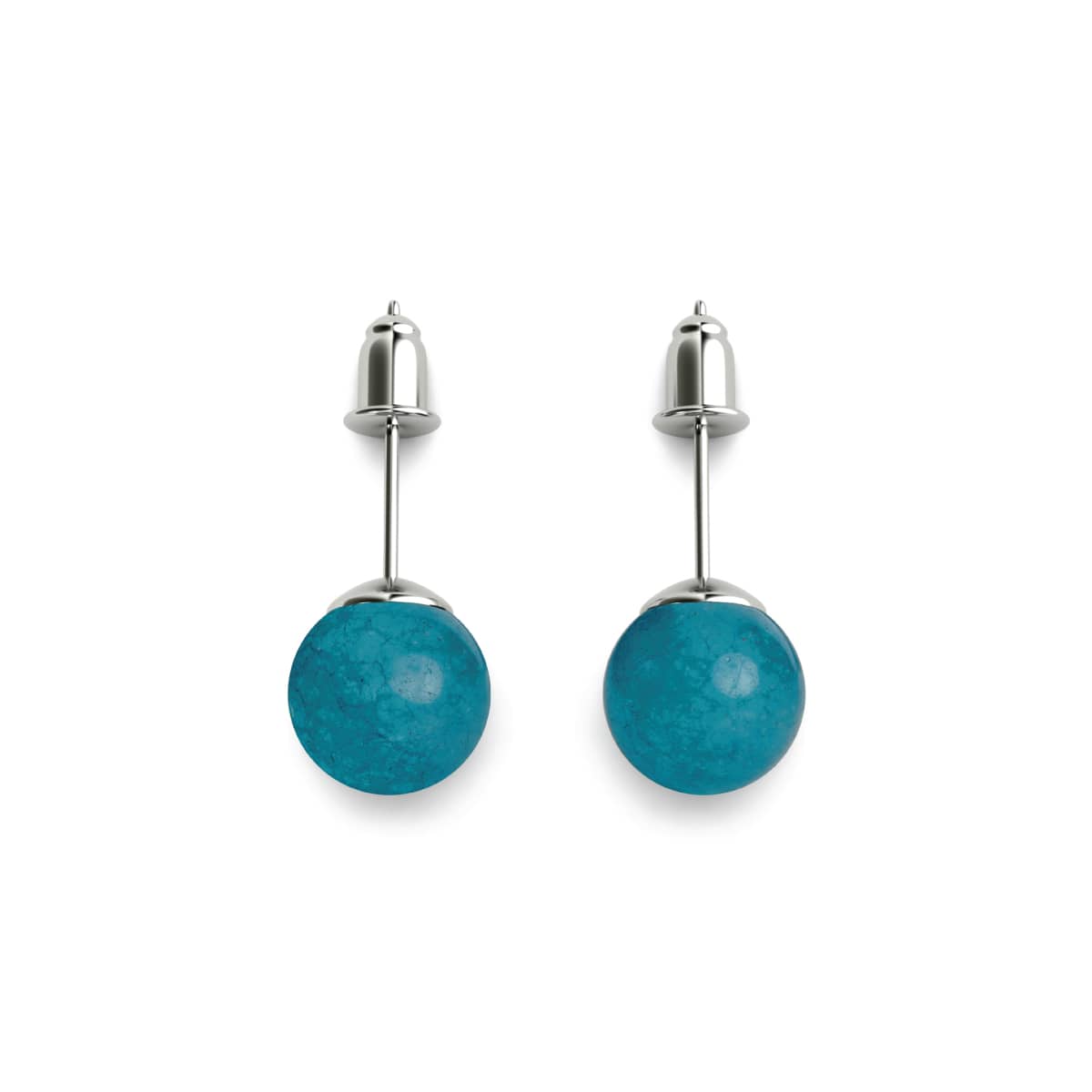 Aigue-marine | Argent sterling .925 | Boucles d'Oreilles Pierres Précieuses