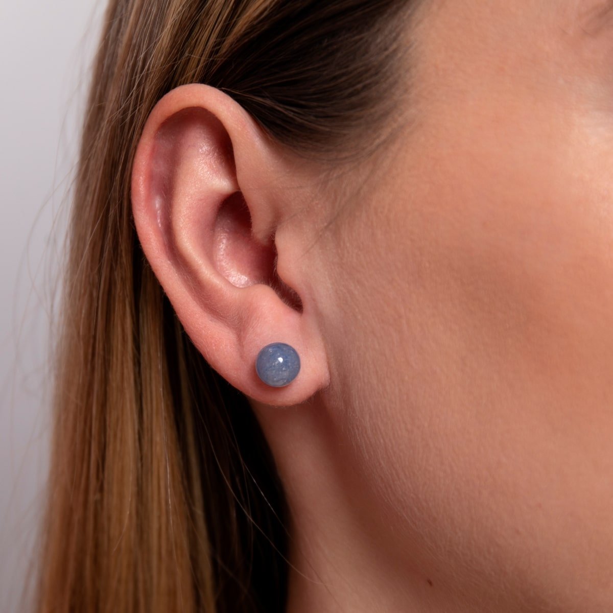 Aventurine bleue | Argent sterling .925 | Boucles d'Oreilles Pierres Précieuses