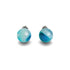 Agate Ligne Bleue | Argent sterling .925 | Boucles d'Oreilles Pierres Précieuses