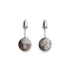 Jaspe fossile | Argent sterling .925 | Boucles d'Oreilles Pierres Précieuses
