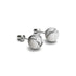 Howlite | Argent sterling .925 | Boucles d'Oreilles Pierres Précieuses