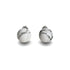 Howlite | Argent sterling .925 | Boucles d'Oreilles Pierres Précieuses