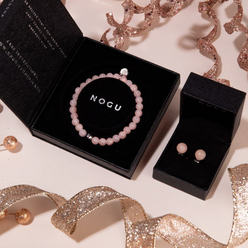 Aventurine rose | Argent sterling .925 | Boucles d'Oreilles Pierres Précieuses