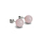Quartz rose | Argent sterling .925 | Boucles d'Oreilles Pierres Précieuses