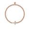 béni | Or Rose Vermeil | Bracelet croix diamant CZ