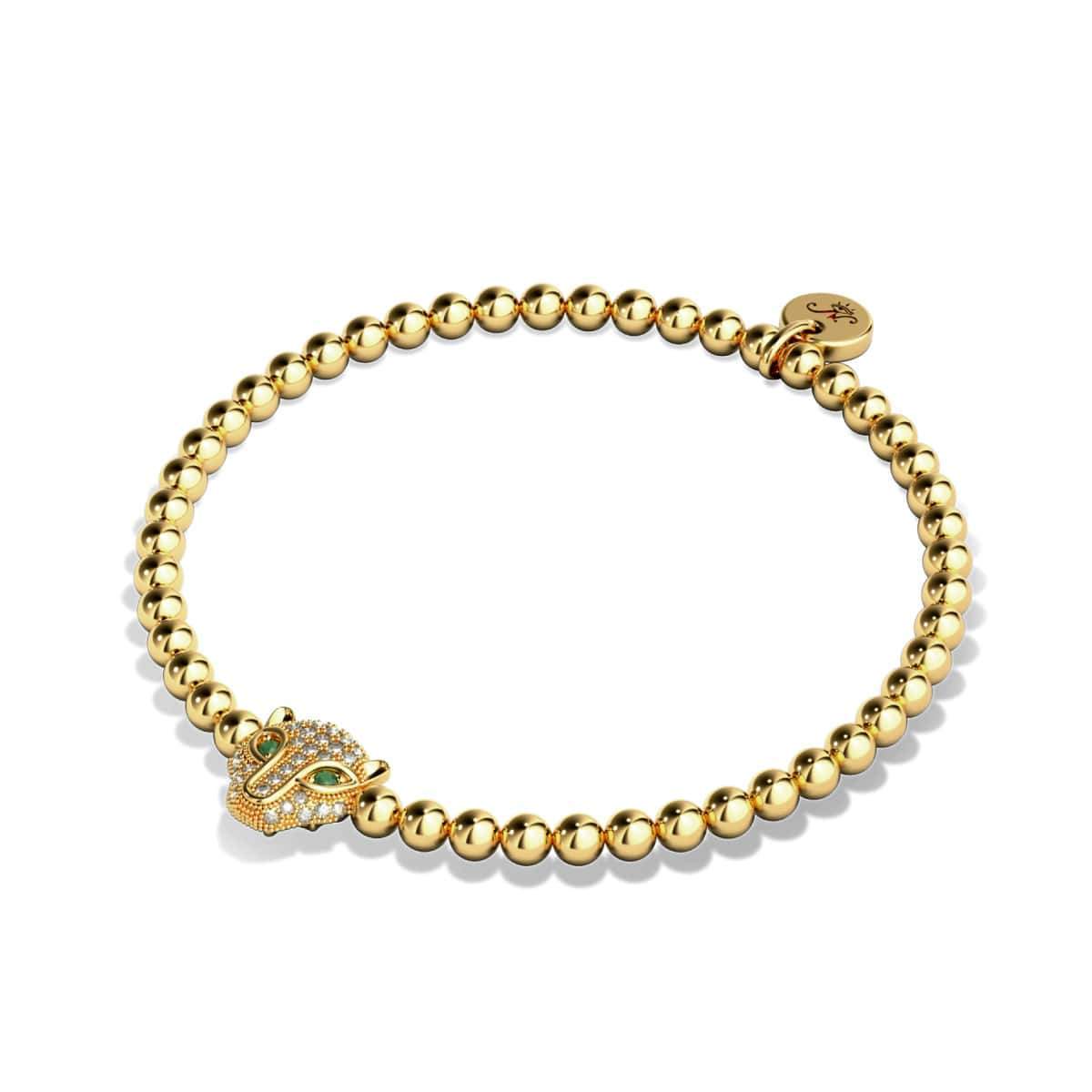 féroce | Or Vermeil | Bracelet chat en diamant CZ
