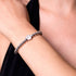 patte | Argent sterling .925 | Bracelet imprimé chiot en diamants CZ