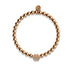 Paw | .925 Sterling Silver Rose Gold Vermeil | CZ Diamond Pup Print Bracelet