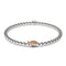 Tortue | .925 Argent Sterling Blanc & Or Rose Vermeil | Bracelet tortue de mer diamant CZ
