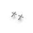 béni | Argent sterling .925 | Boucles d'oreilles croix diamant CZ