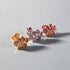patte | Argent sterling .925 | Boucles d'oreilles à imprimé chiot avec diamants CZ