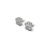 patte | Argent sterling .925 | Boucles d'oreilles à imprimé chiot avec diamants CZ