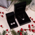 patte | Argent sterling .925 | Boucles d'oreilles à imprimé chiot avec diamants CZ