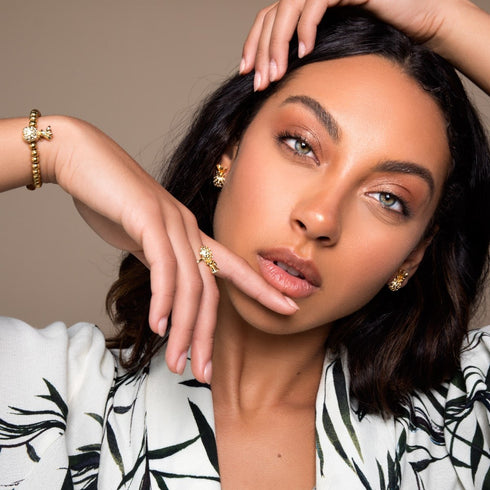 Pina Colada | Gold Vermeil | CZ Diamond Pineapple Earrings