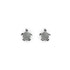 Tortue | Argent sterling .925 | Boucles d'oreilles tortue de mer diamant CZ